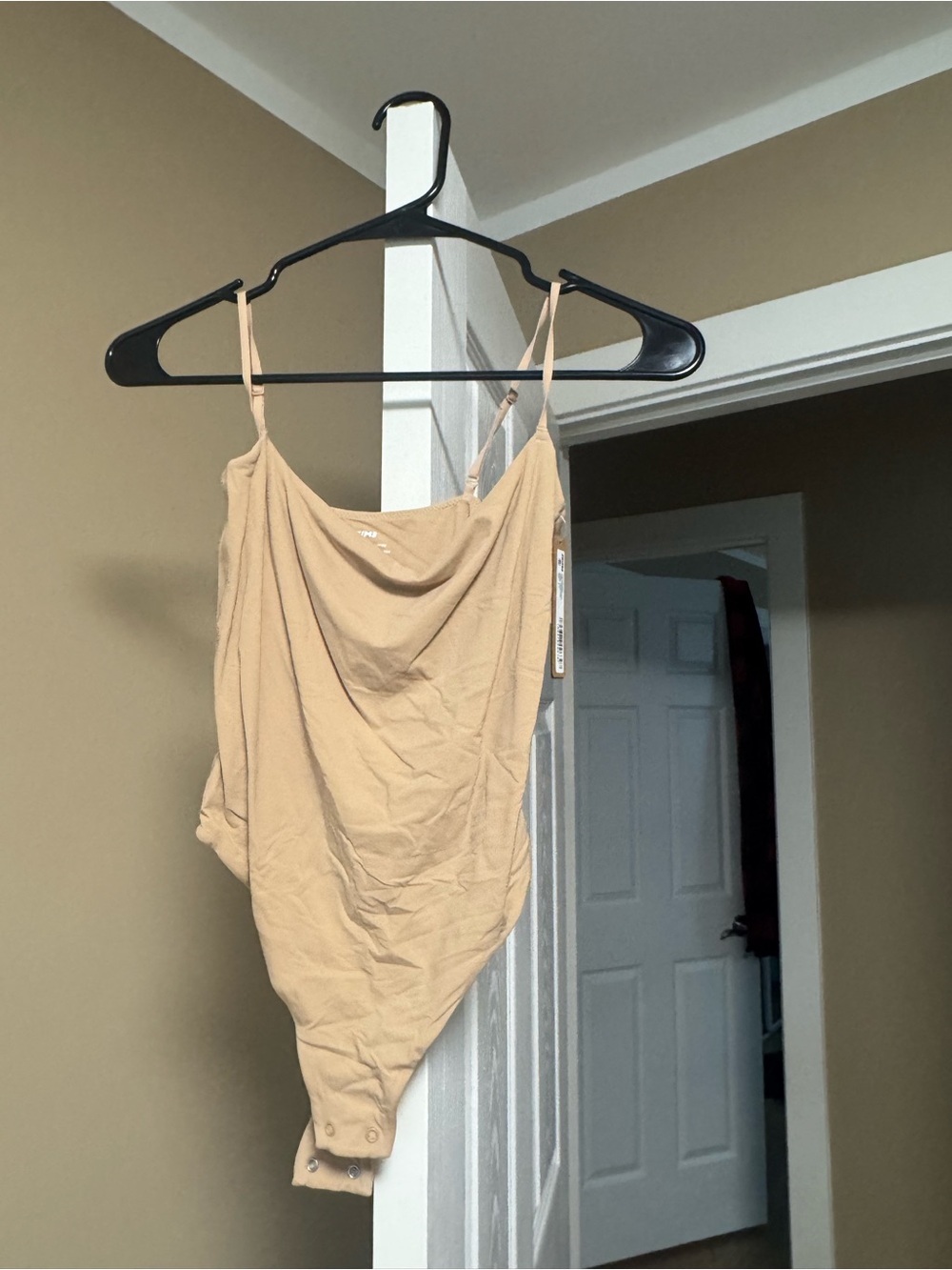 SKIMS Neutral Tan Draped Cami Bodysuit